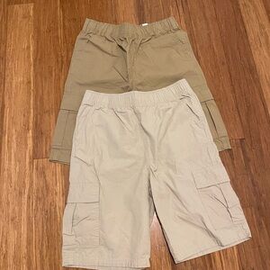 Boys tan cargo shorts